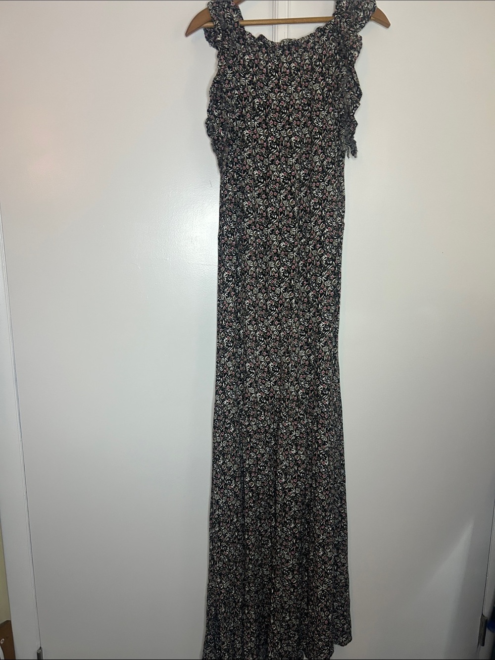 Natural Life Black Floral Boho Maxi Dress - Tall Girl Friendly - Picture 10 of 12